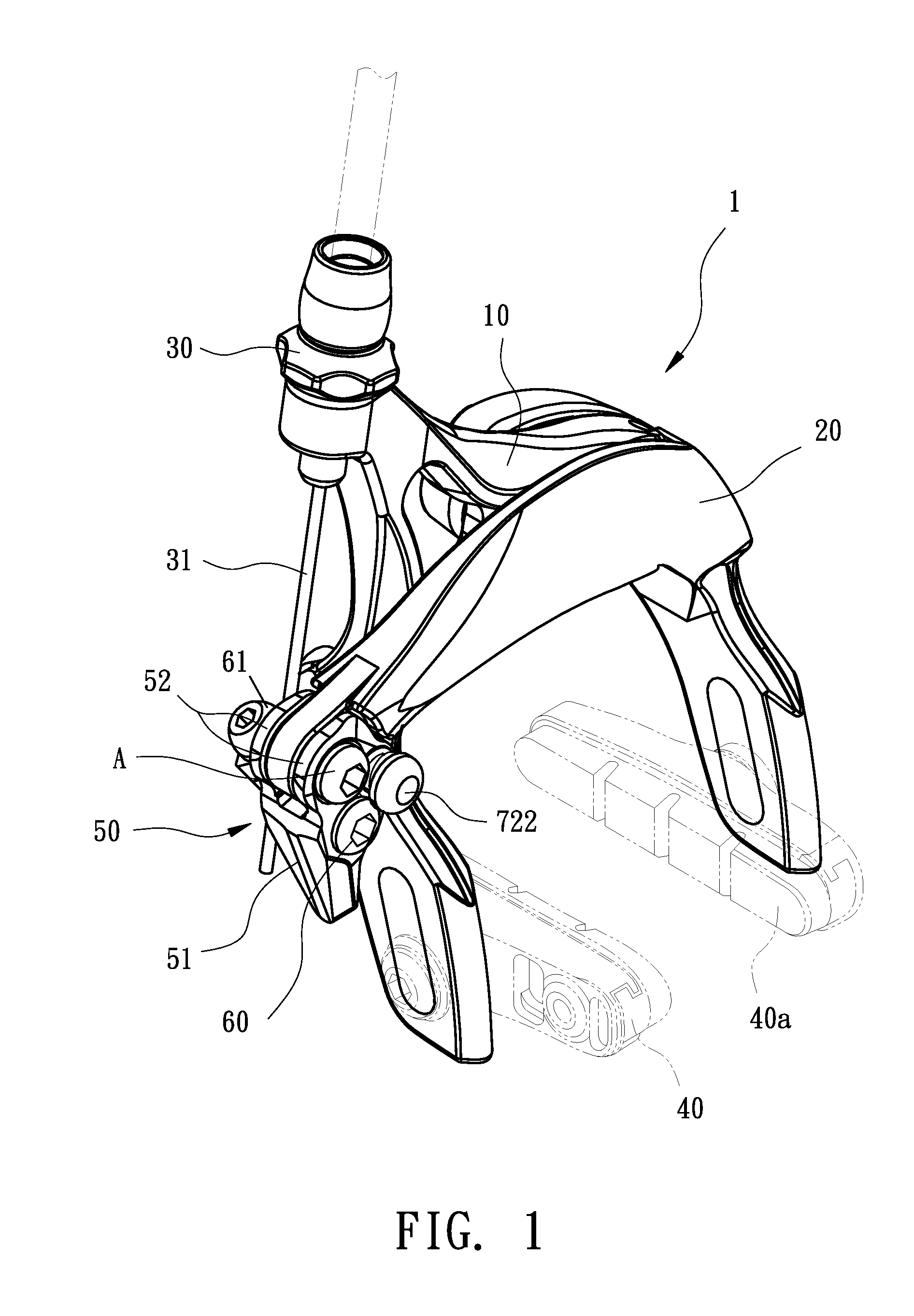 Mechanism for quickly loosening and tightening brake cable in caliper brake of bicycle