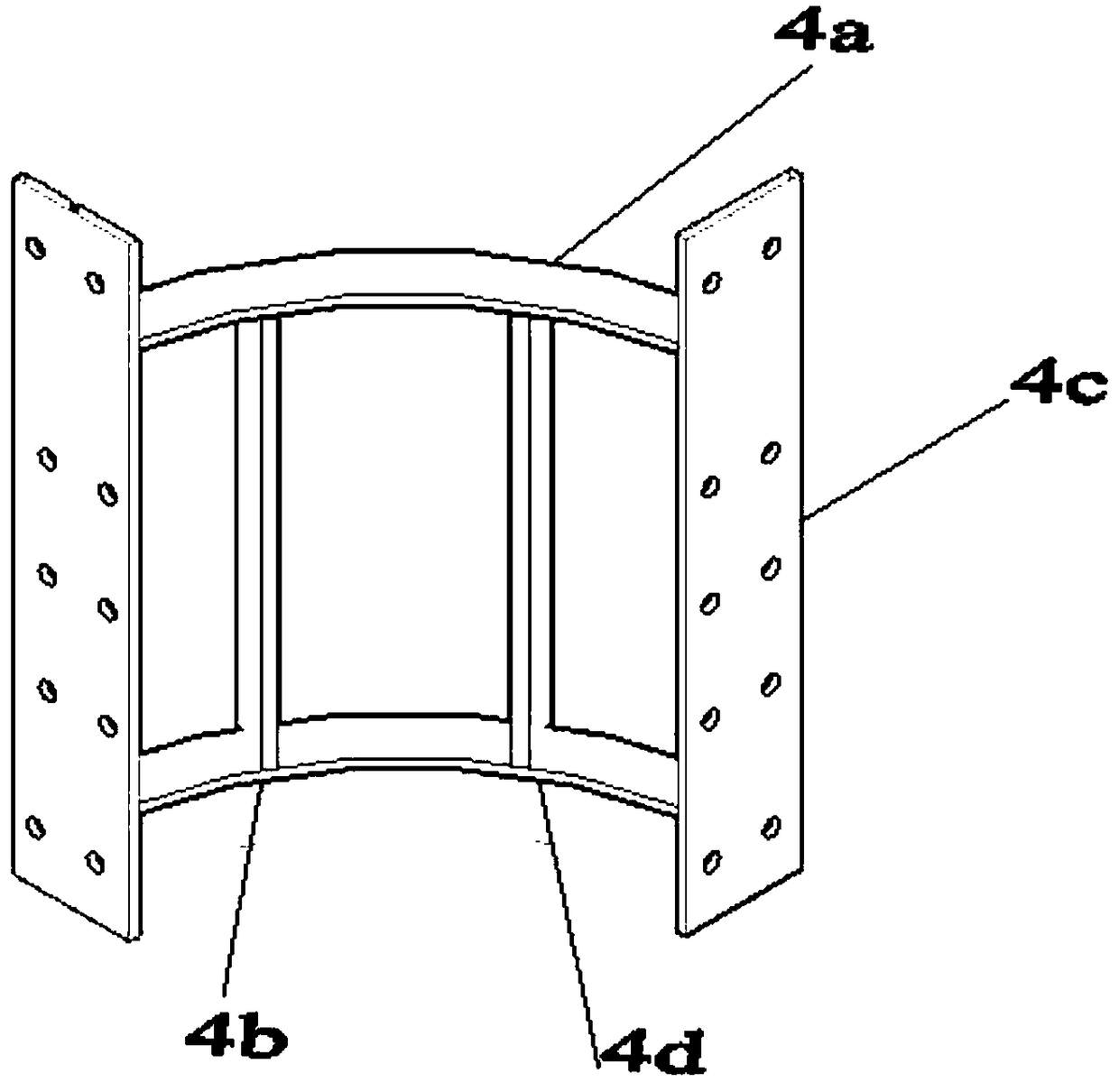 PVC-FRP pipe restrained section steel concrete column-reinforced concrete beam L-shaped node