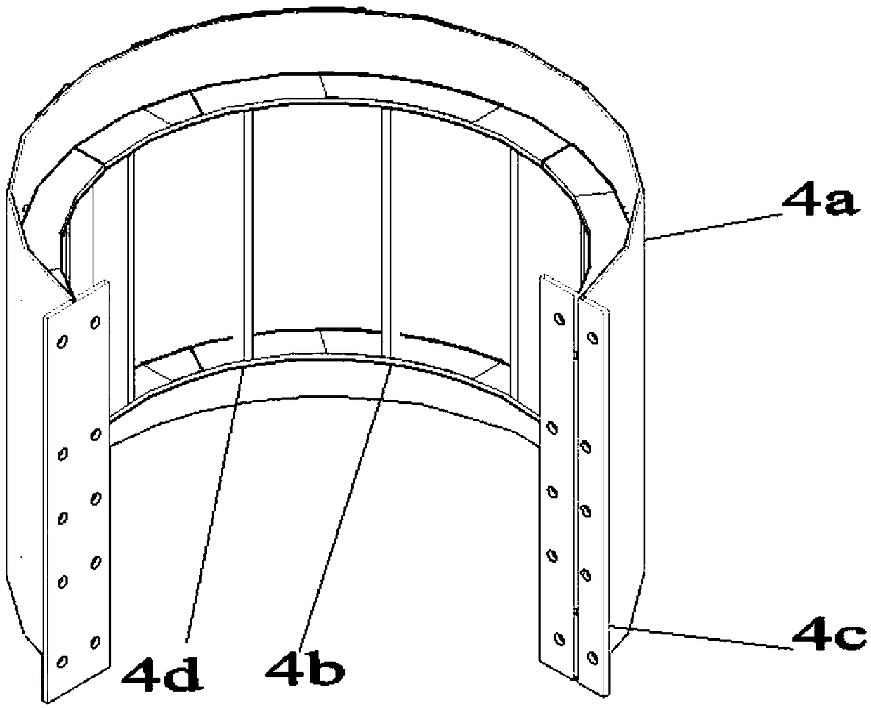 PVC-FRP pipe restrained section steel concrete column-reinforced concrete beam L-shaped node