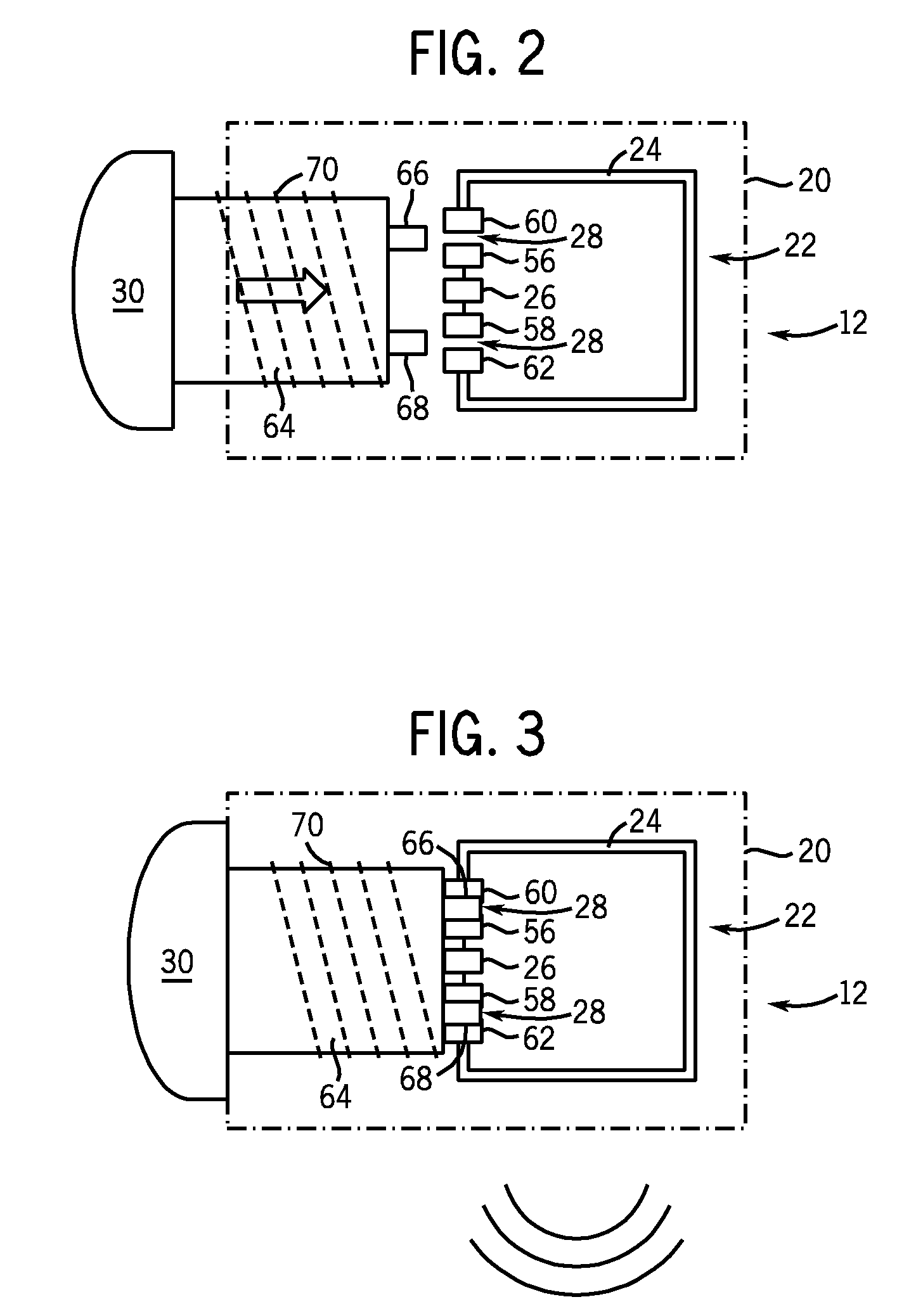 RFID tag based discrete contact position indication