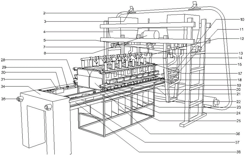 Automatic collecting and marking device for cage-rearing meat duck breeding information