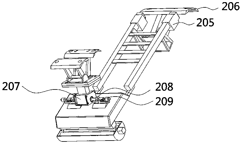 Tunnel light cleaning and replacing device and construction method thereof