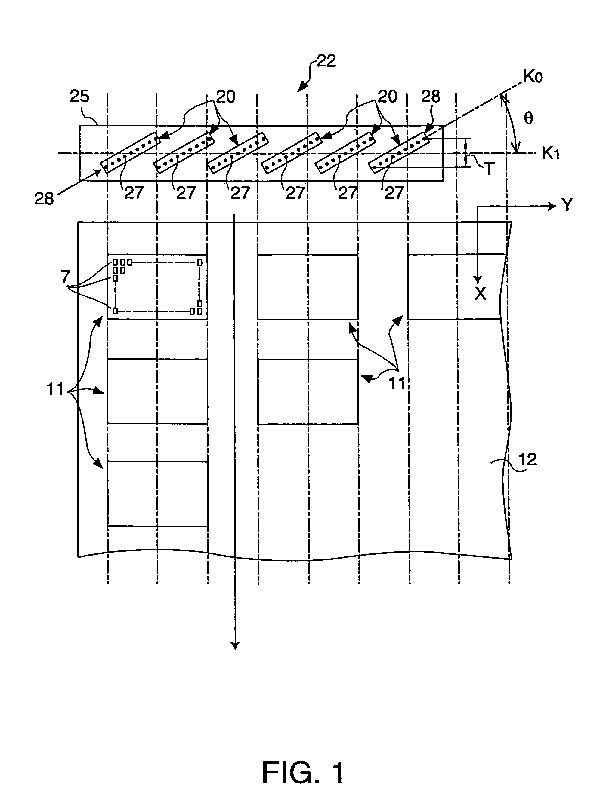 Apparatus and method for producing color filters by discharging material