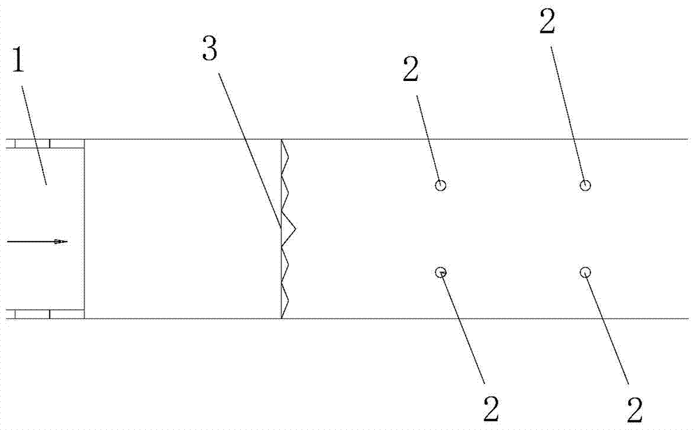 Method for exploring and processing interior of boulder hole in front for shield method construction