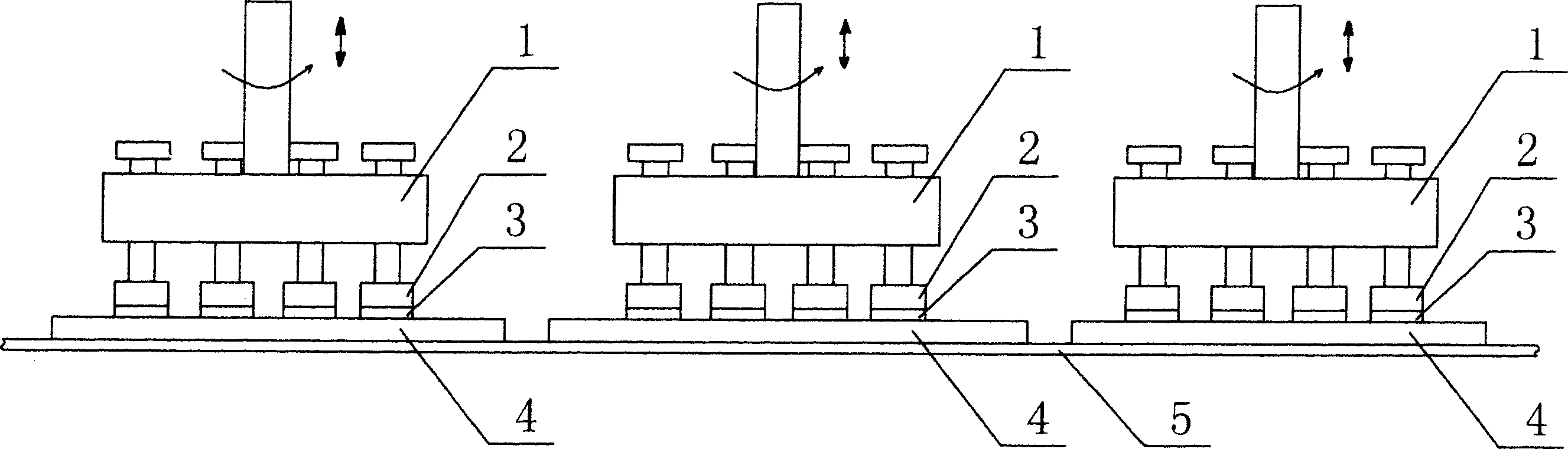 Production technology of dummy porcelain polished brick, and polishing and grinding device thereof