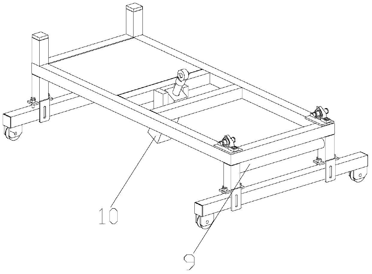 Cable erecting device for building electromechanical installation