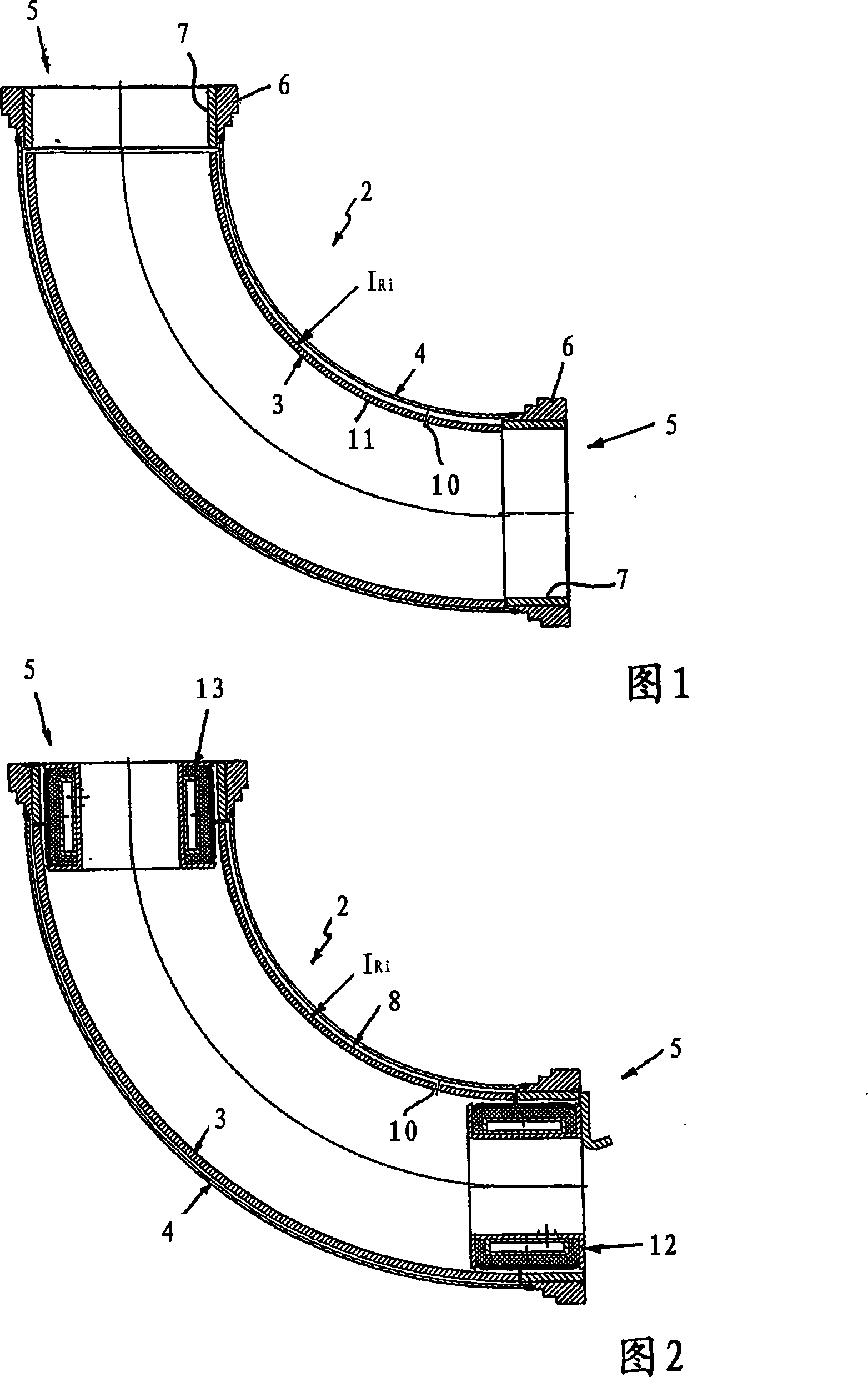 Elbow pipe and method for producing an elbow pipe