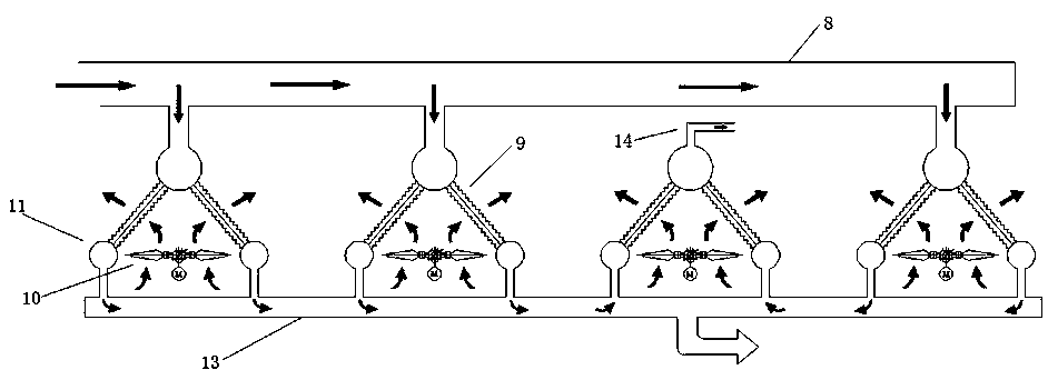 Online monitoring method for freezing state of air-cooling island