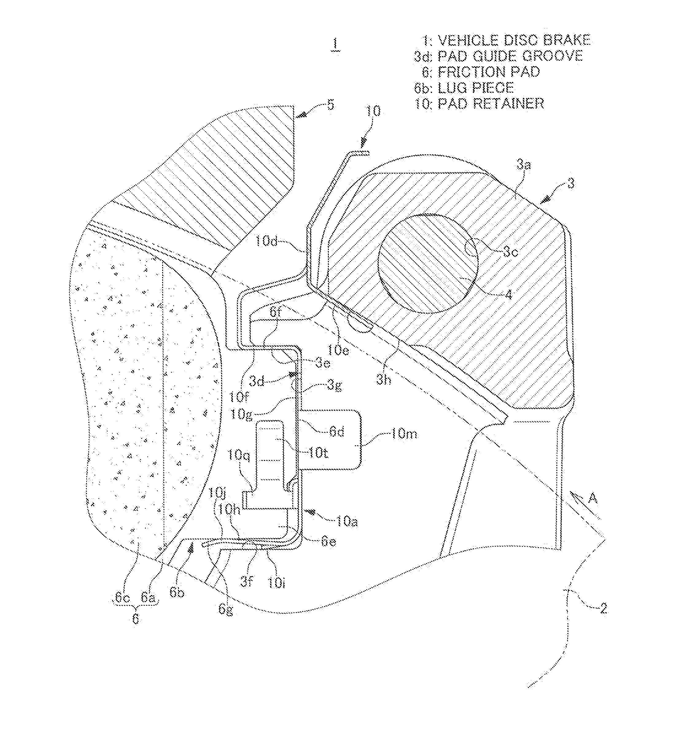 Vehicle disc brake