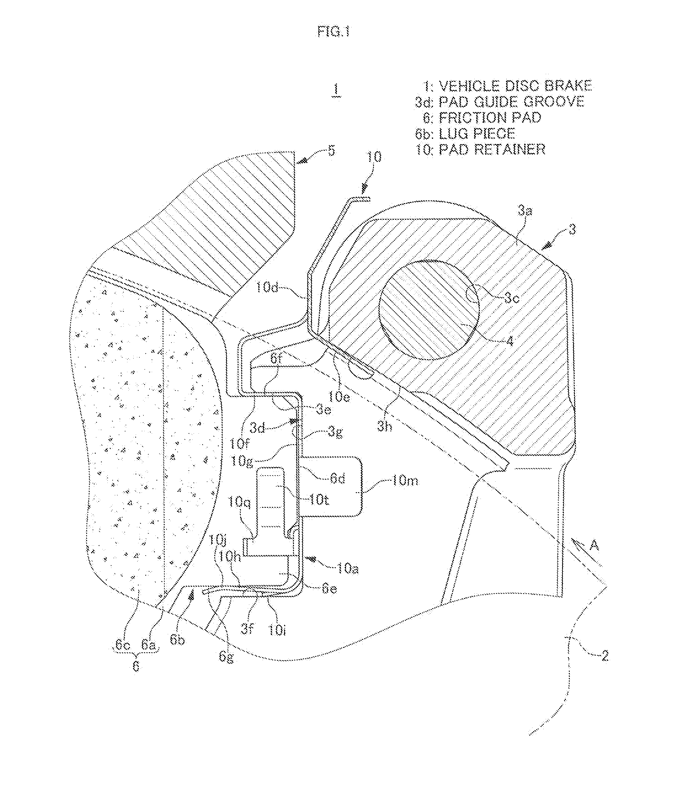 Vehicle disc brake