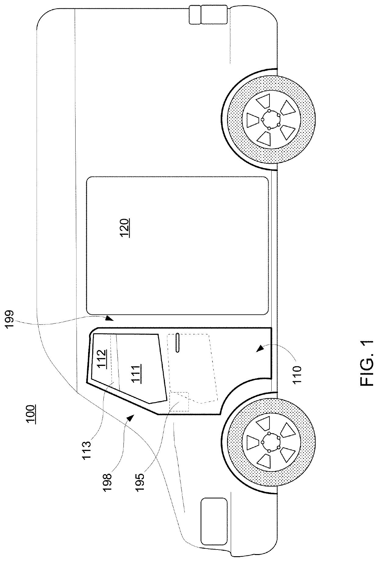 Hidden division bar for a vehicle window