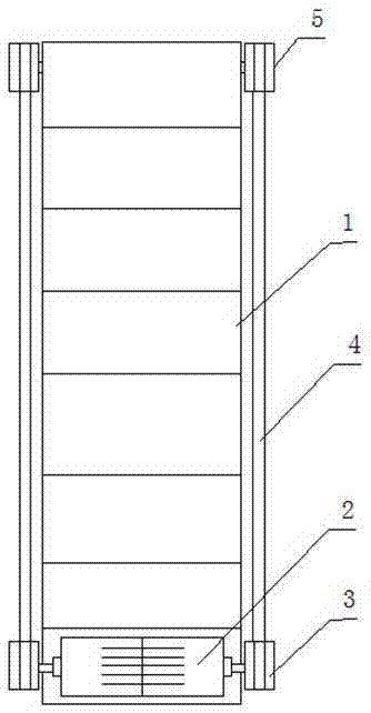 Climbing-assisting device for vertical ladder