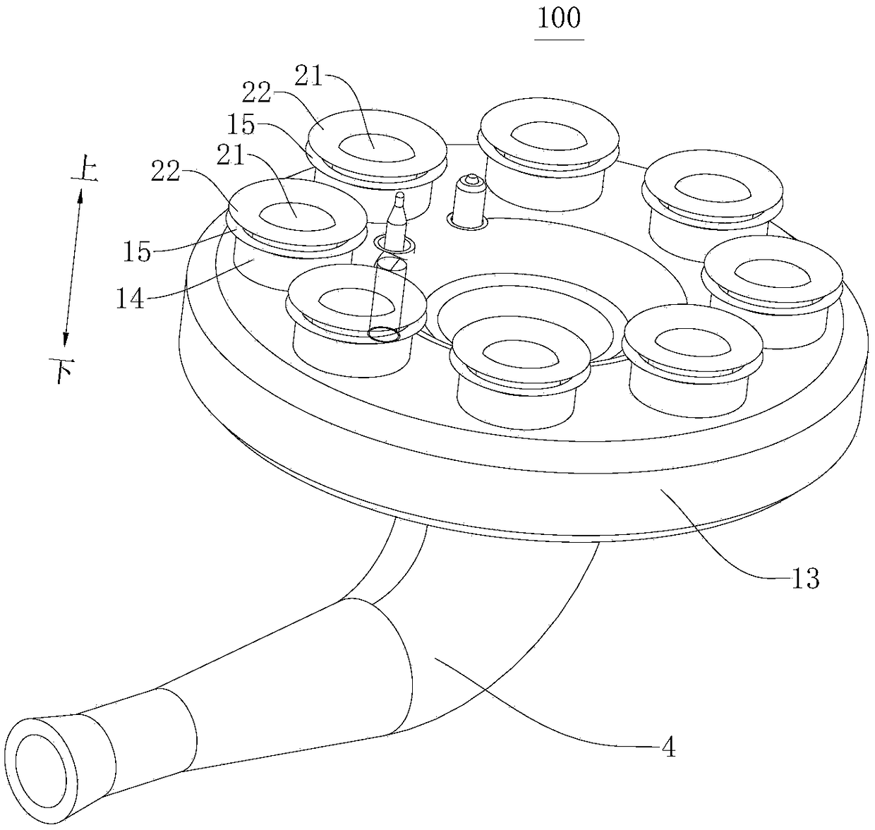 Fire distributor and gas cooker equipped with same