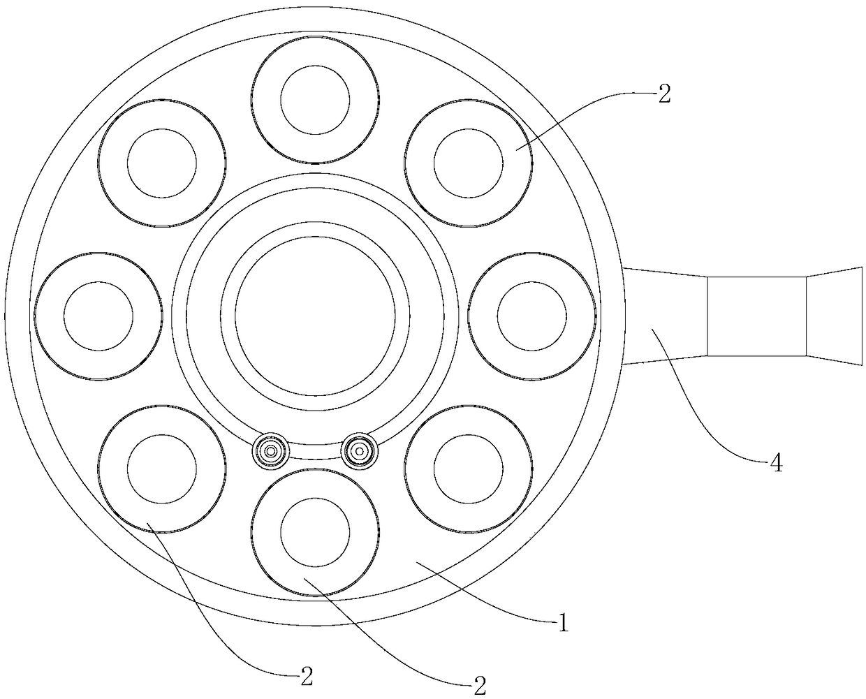 Fire distributor and gas cooker equipped with same