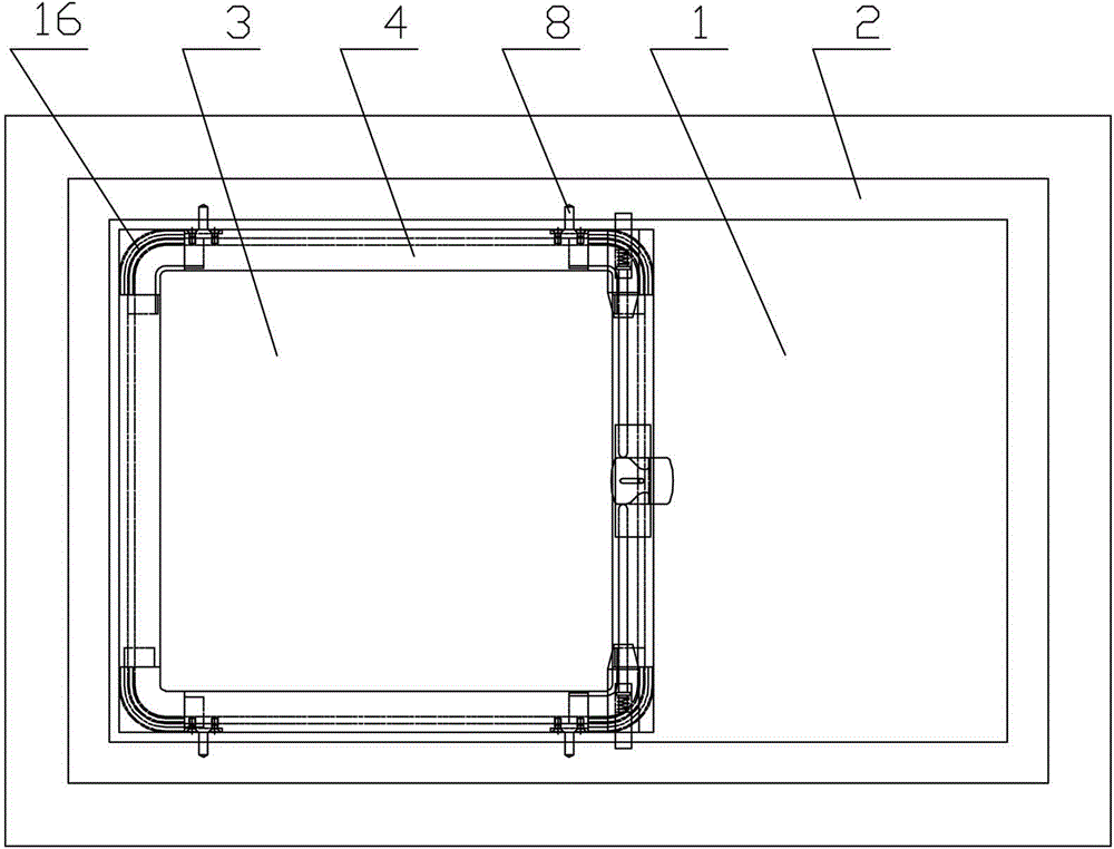 Outer flat and inner hidden sliding window for passenger car