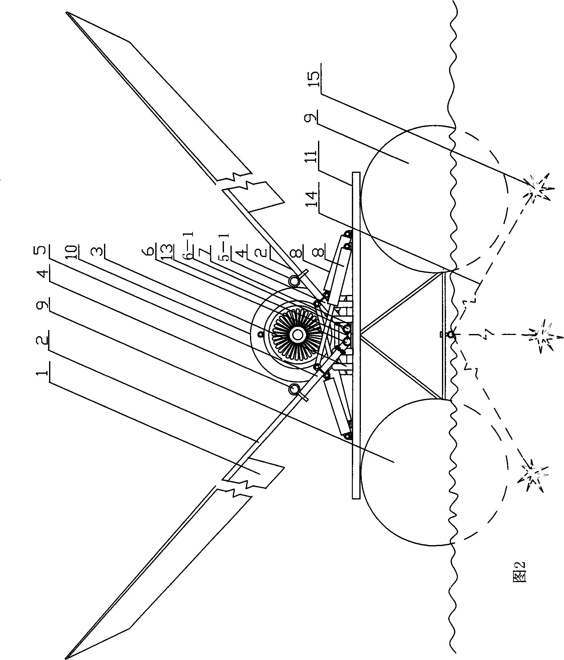 Oscillating wind power compressed air generator