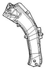 Carbon fiber composite material front-end reinforcing beam and preparation method thereof