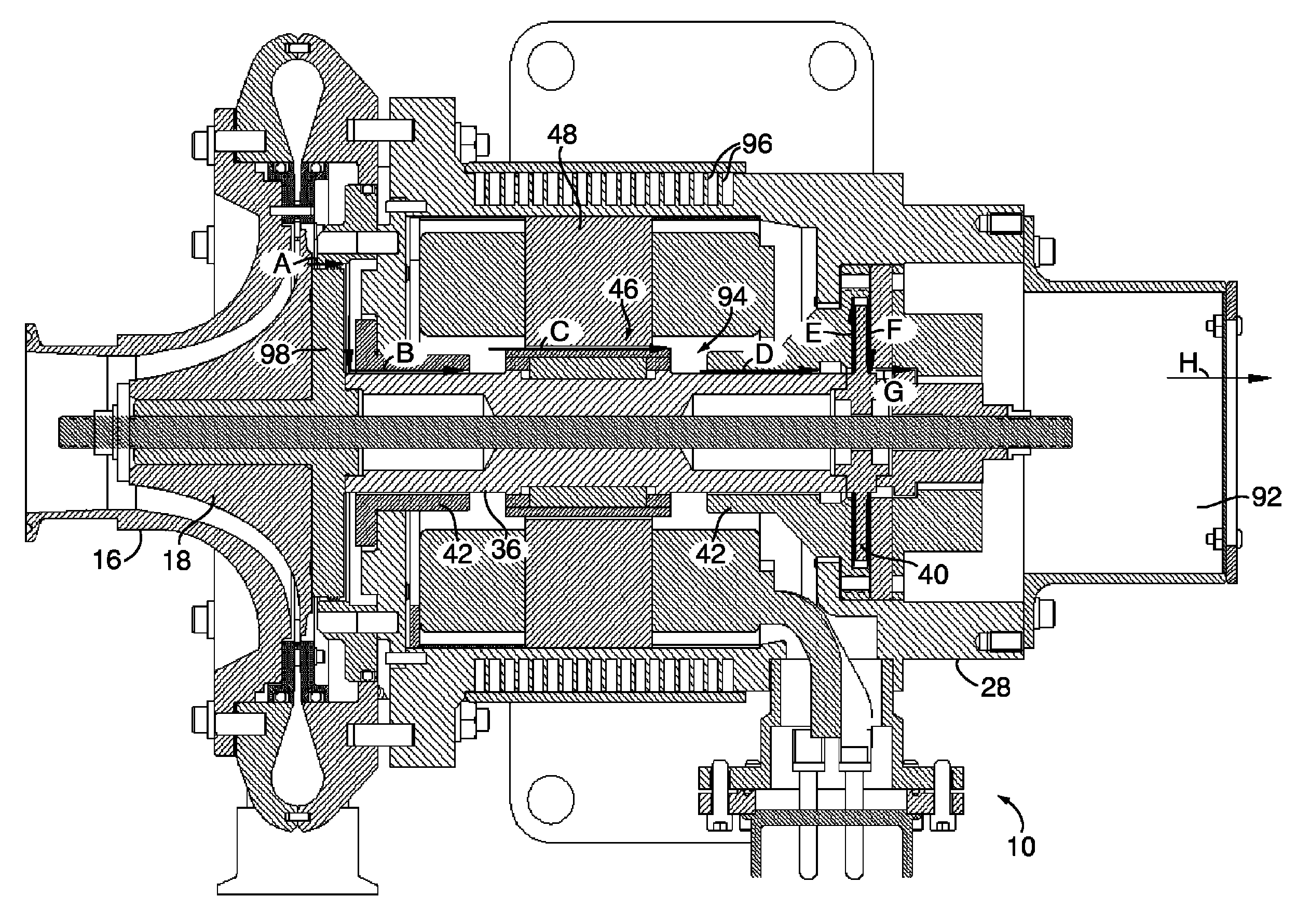 Turboalternator with hydrodynamic bearings