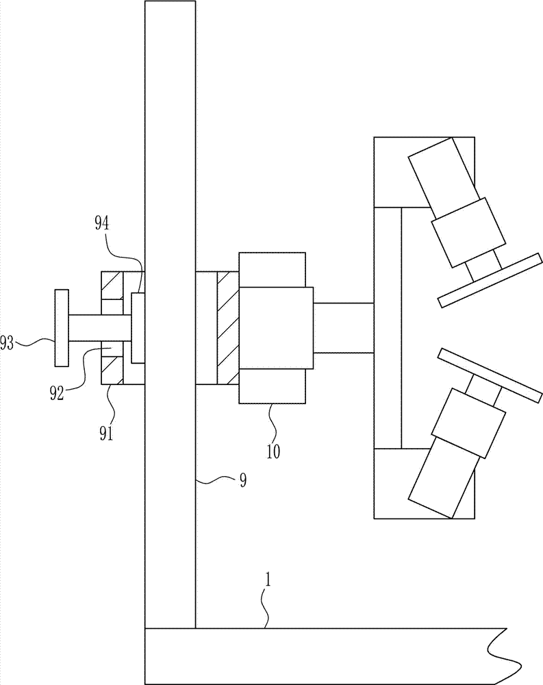 Rapid glass side edge grinding device applied to glass factory