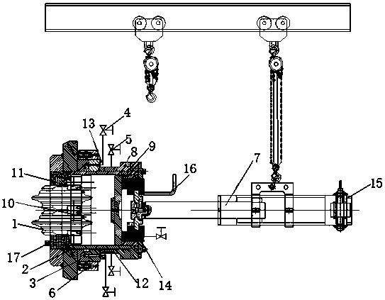 Slurry shielding ordinary-pressure tool changer