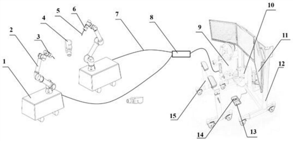 Two-arm cooperative head and neck auxiliary traction surgical robot and control method thereof