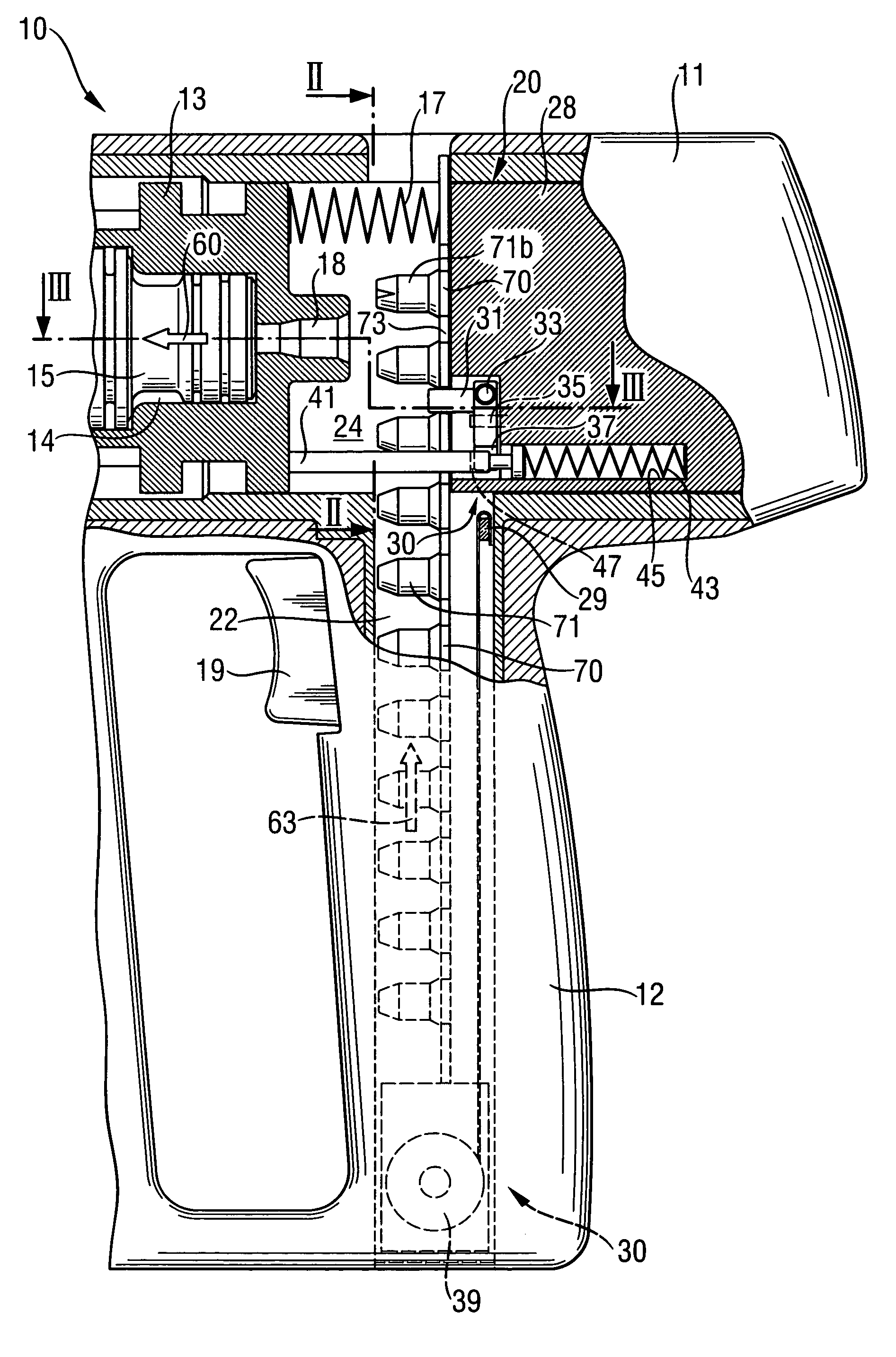 Combustion power-operated setting tool