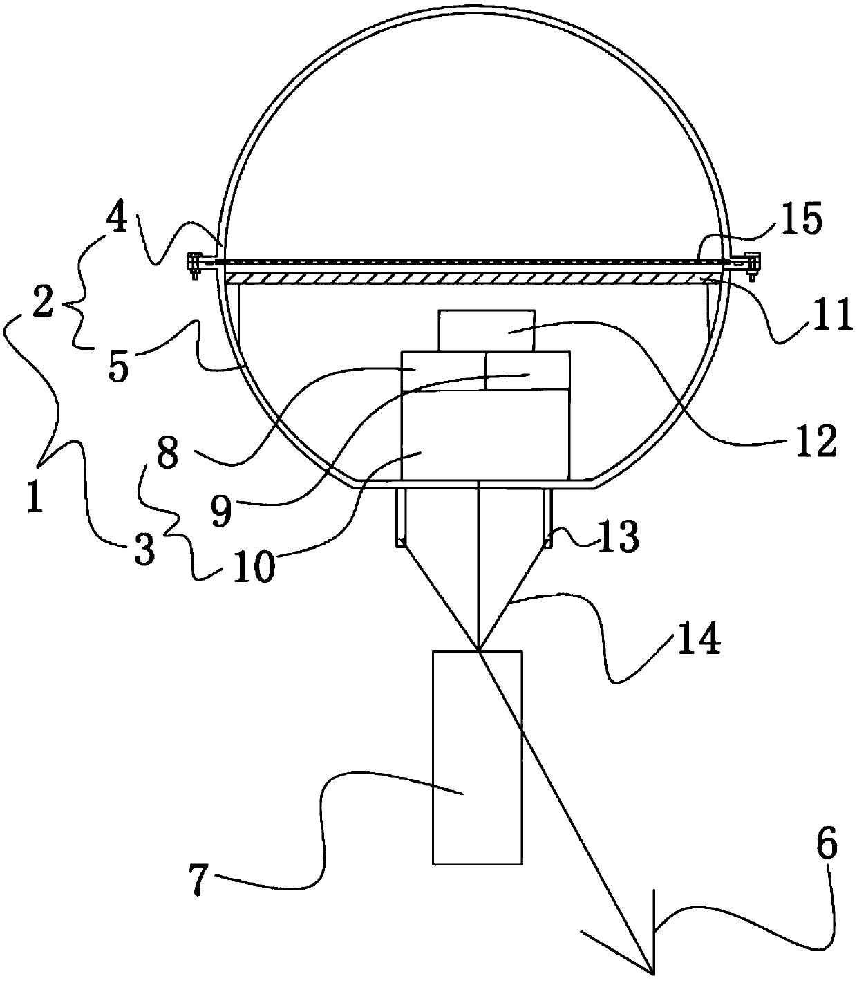 Water quality monitoring floating ball