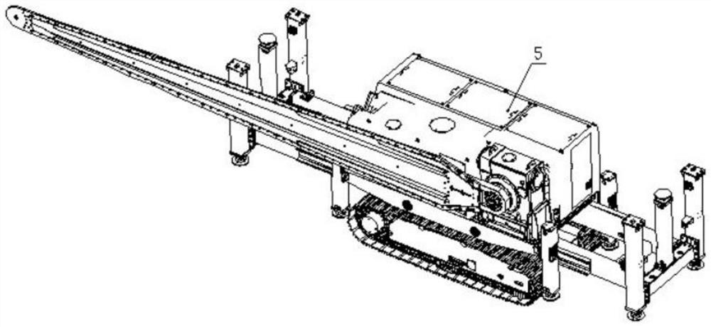 Chain arm saw type top cutting pressure relief device