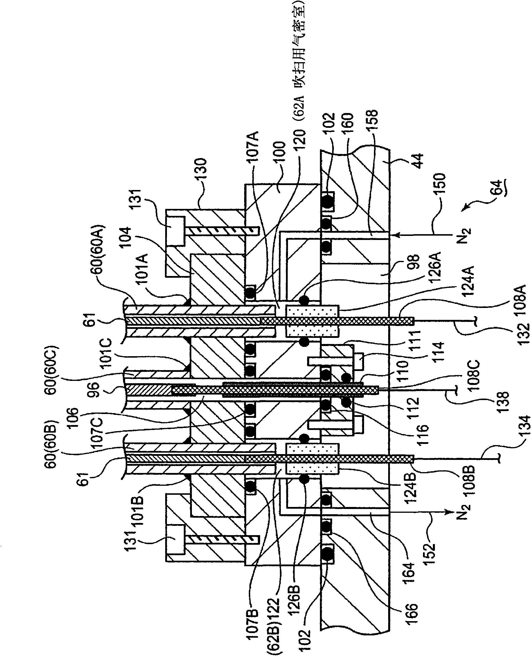 Susceptor structure and processing apparatus