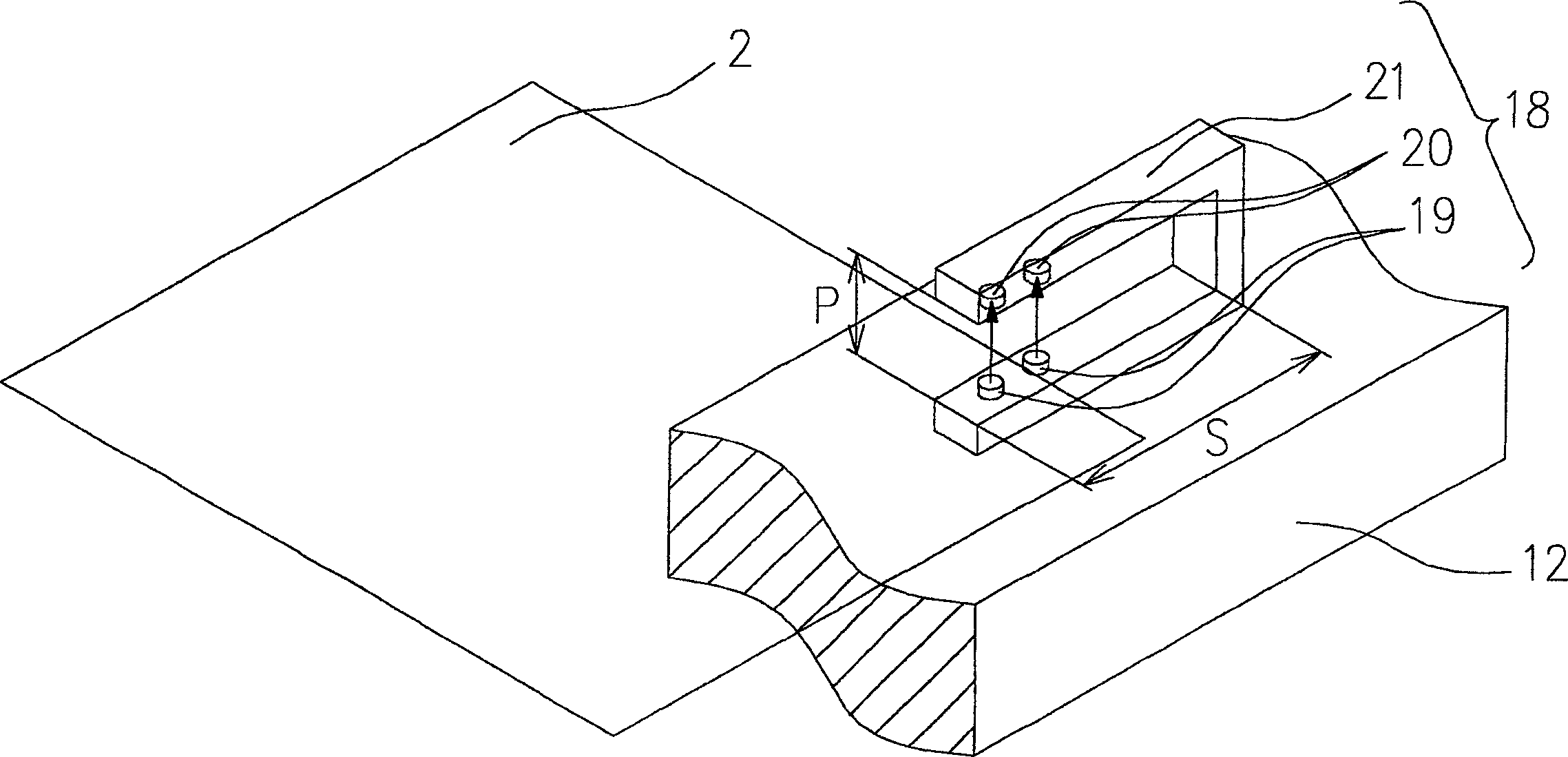 Thin sheet-like article displacement detection method and displacement correction method