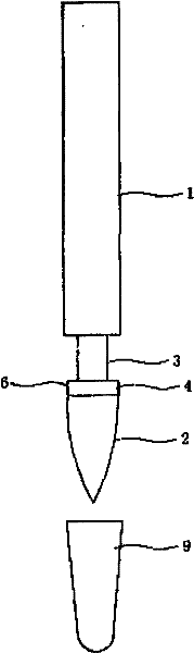 Writing brush with greater convenience for washing and capability of reducing washing water