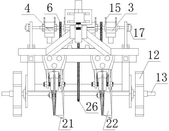 Corn sowing and fertilization machine