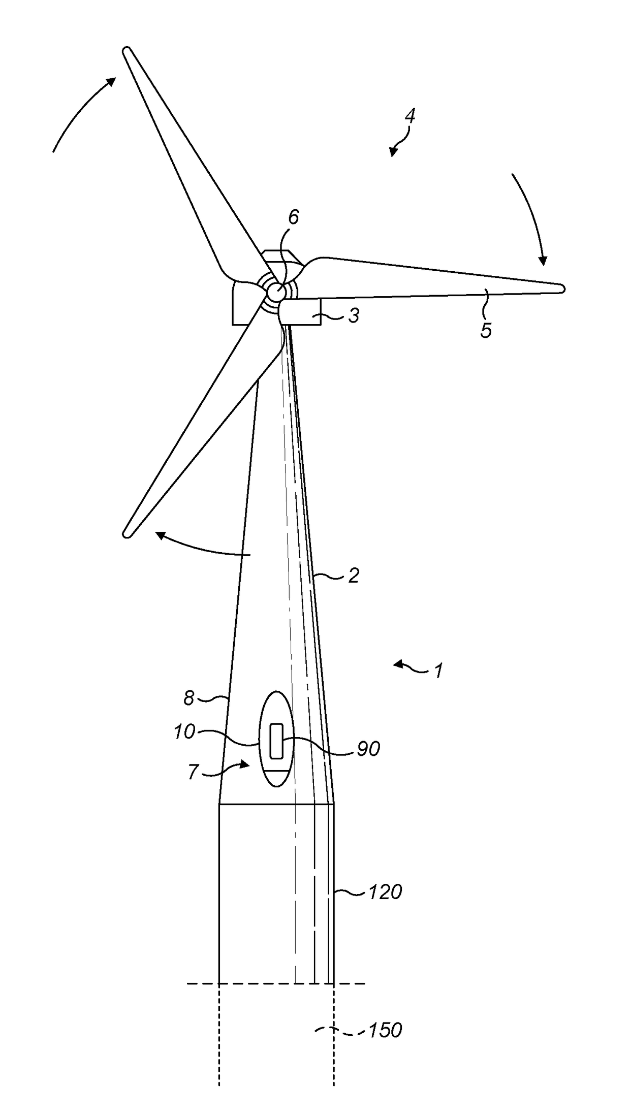 Access panel for a wind turbine tower and method for securing same