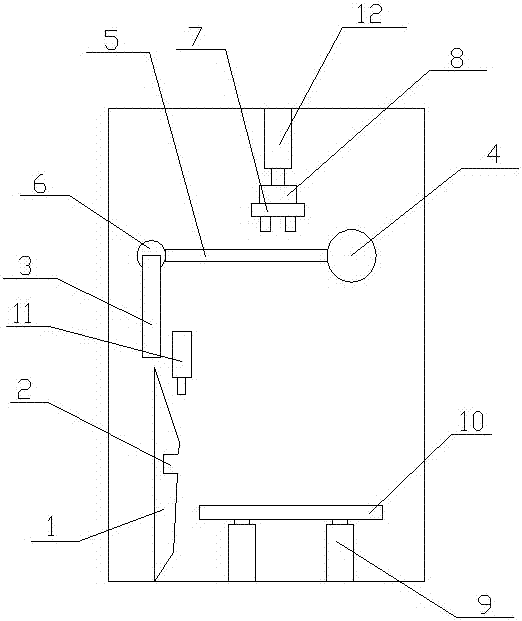 Simulation bumping deformation detection device for vehicle handle when vehicle installation