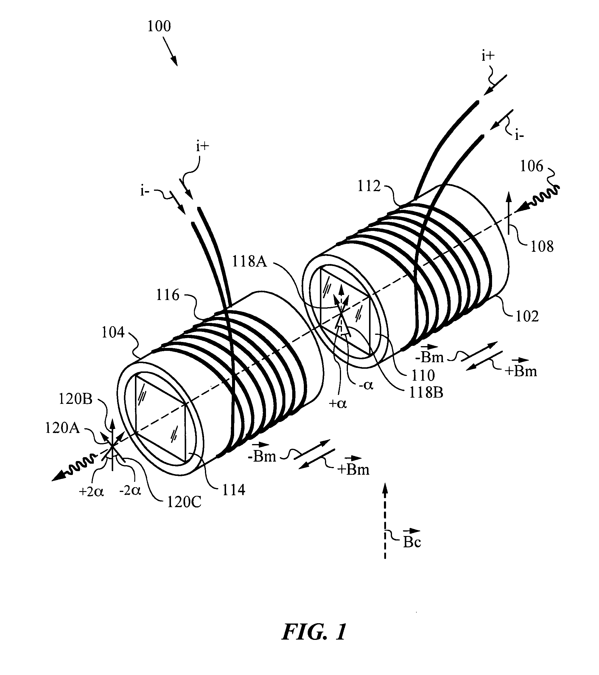 Optical apparatus having a compound tri-state non-reciprocal rotator