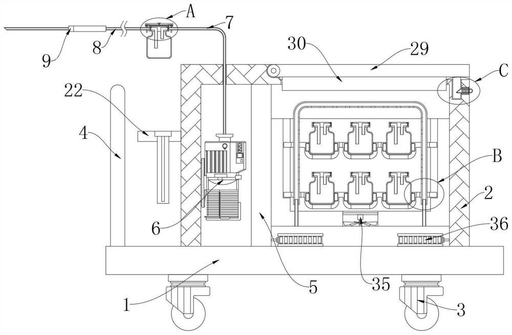 Storage and transportation device capable of rapidly extracting oocytes