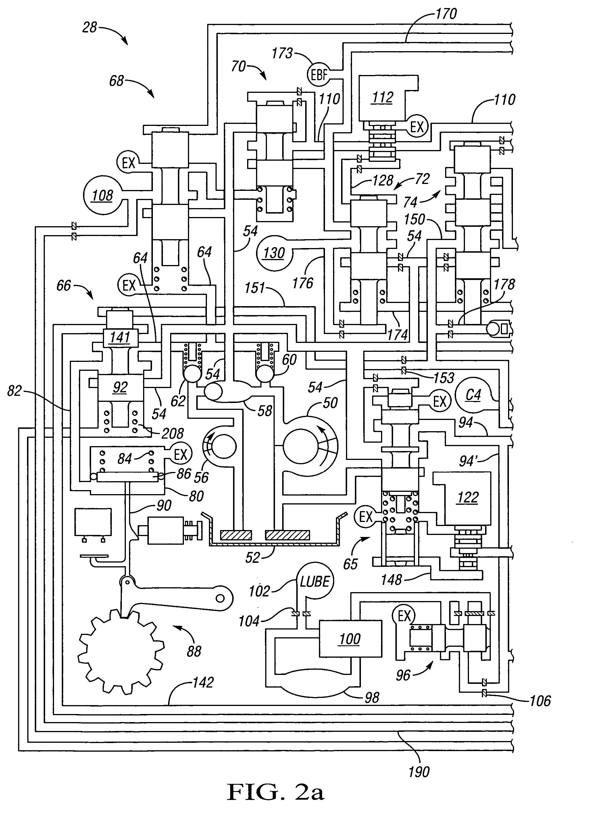 Multiplexed control system and method for an electrically variable hybrid transmission