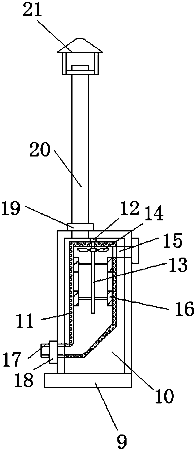 Displacement ventilation dusting equipment used for workshop