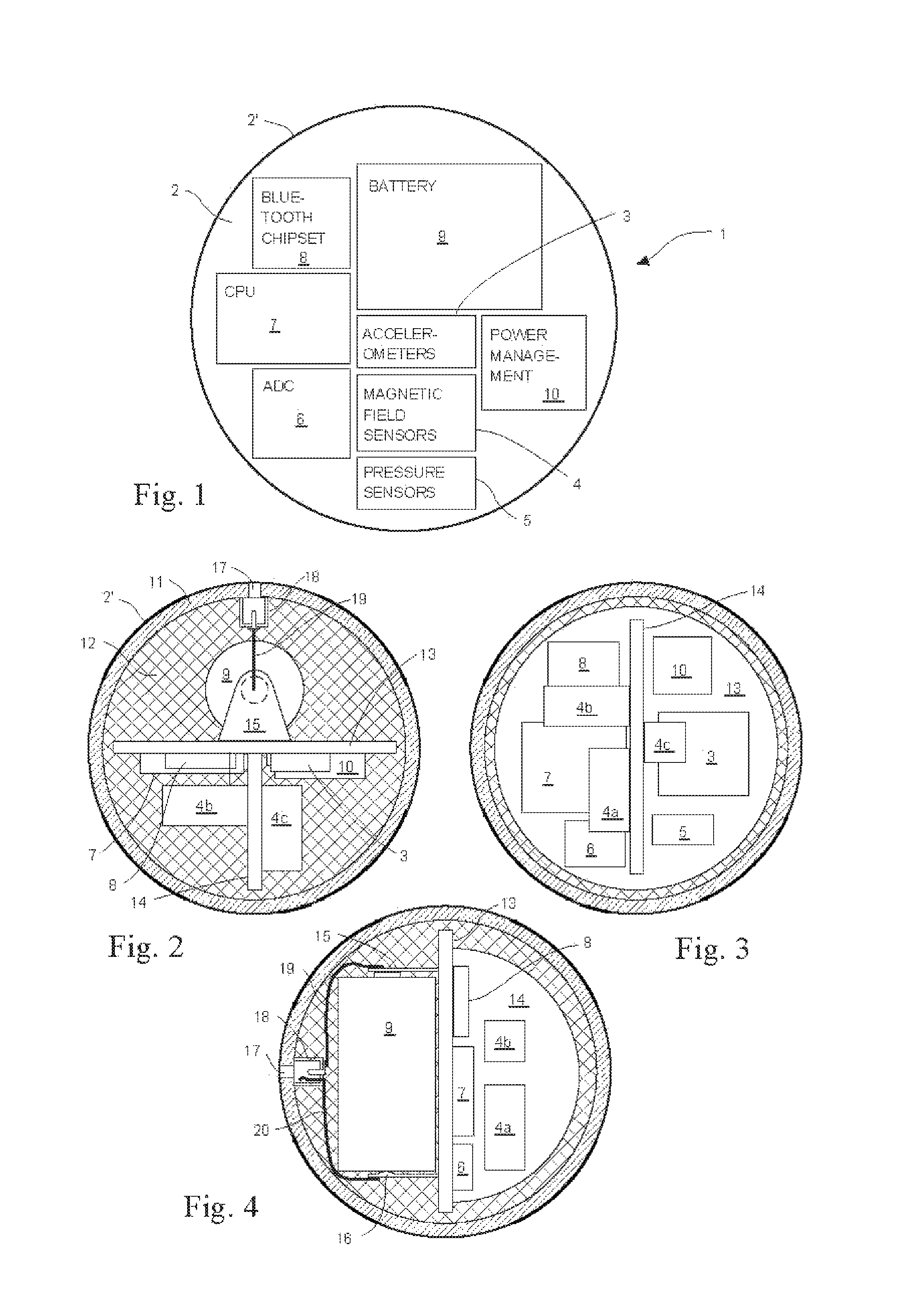 User operable pointing device such as mouse