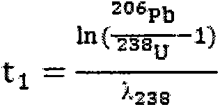 Method for determining age of uranium-lead in zircon by using multi-receive secondary ion mass spectroscopy