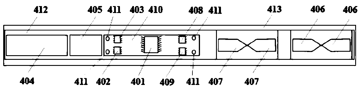 Mine borehole radar fine detecting device based on drilling machine pushing and detecting method thereof