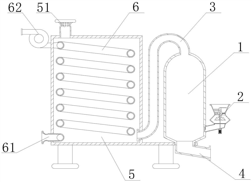 Coal-fired hot-blast stove capable of improving combustion rate