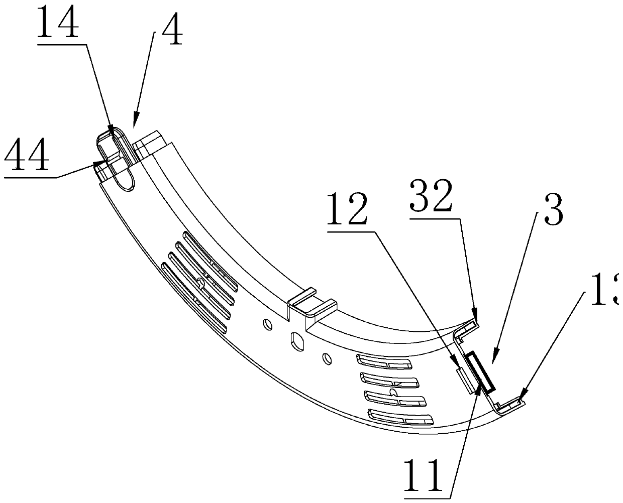 Dismounting and mounting structural lamp chassis