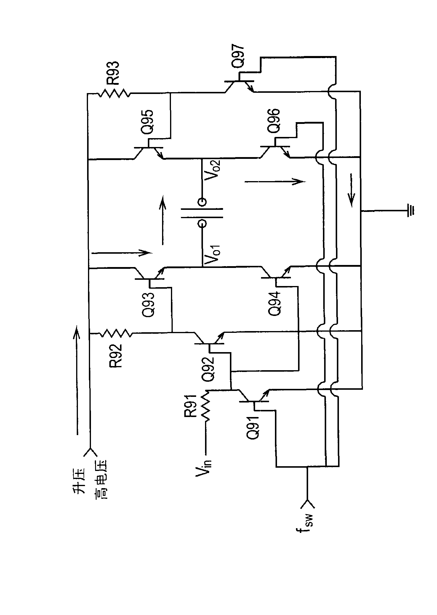 Drive circuit and applicative piezoelectric actuating pump thereof