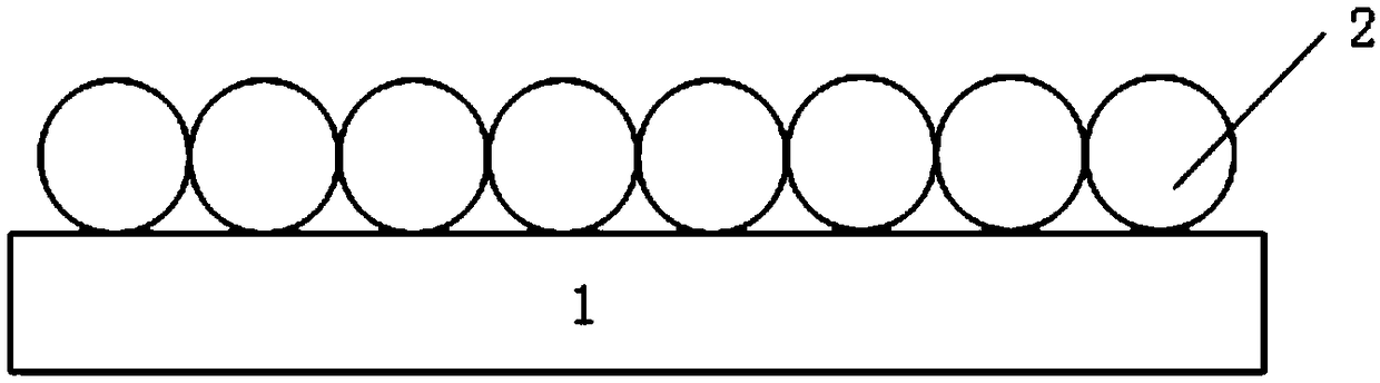 Metal nanoparticle structure array and preparation method thereof