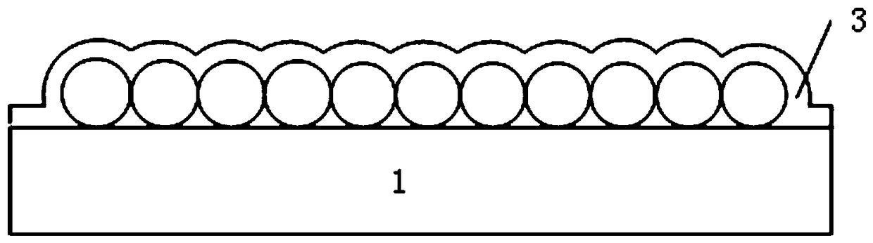 Metal nanoparticle structure array and preparation method thereof