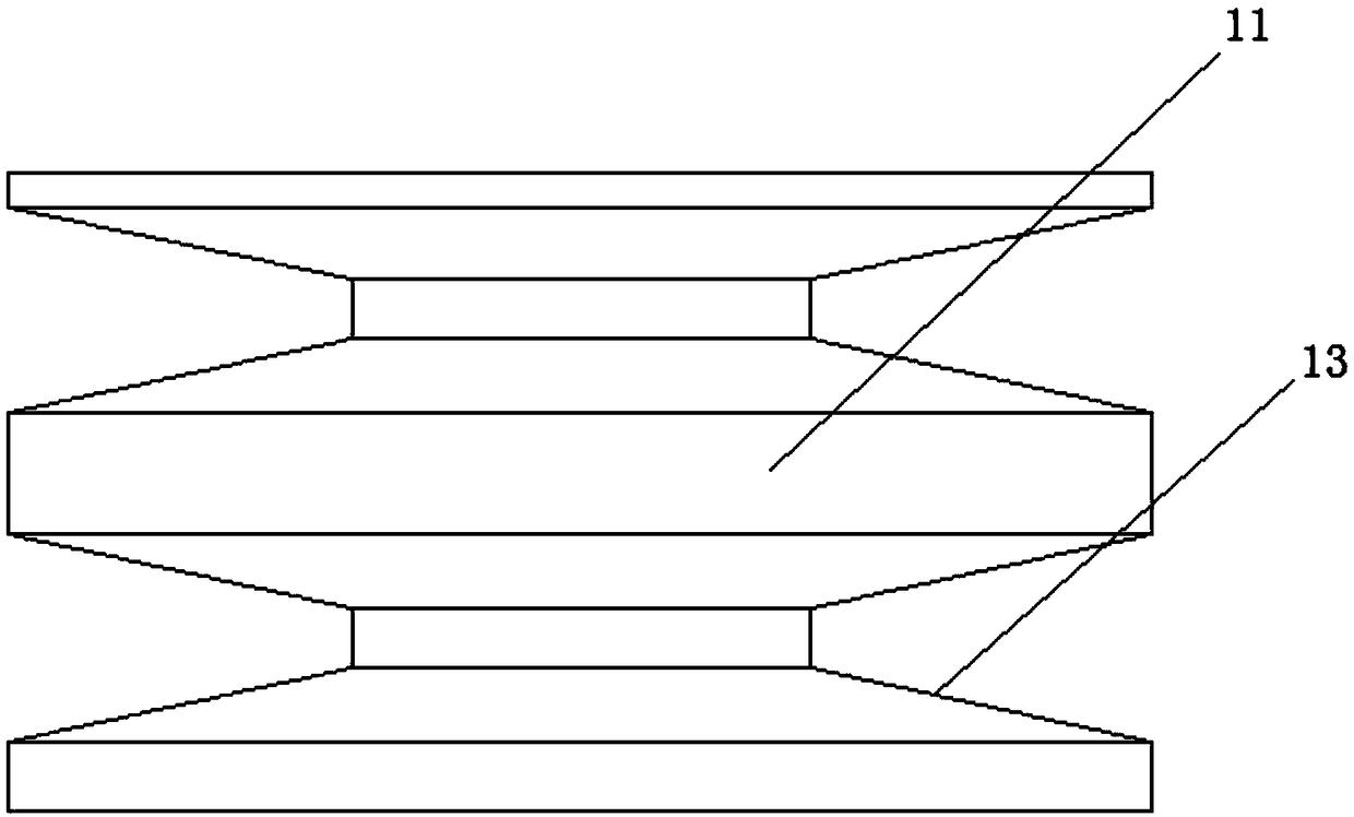 Agricultural shock-absorbing integrated crushing-dissolving device for fertilizer particles