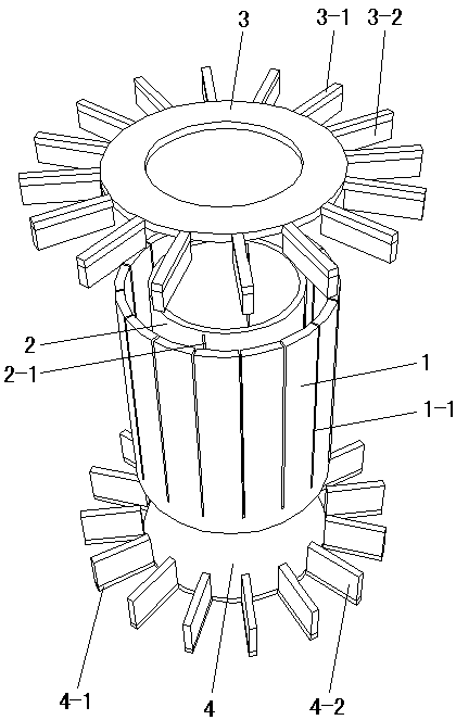 Novel LED lamp heat dissipation structure