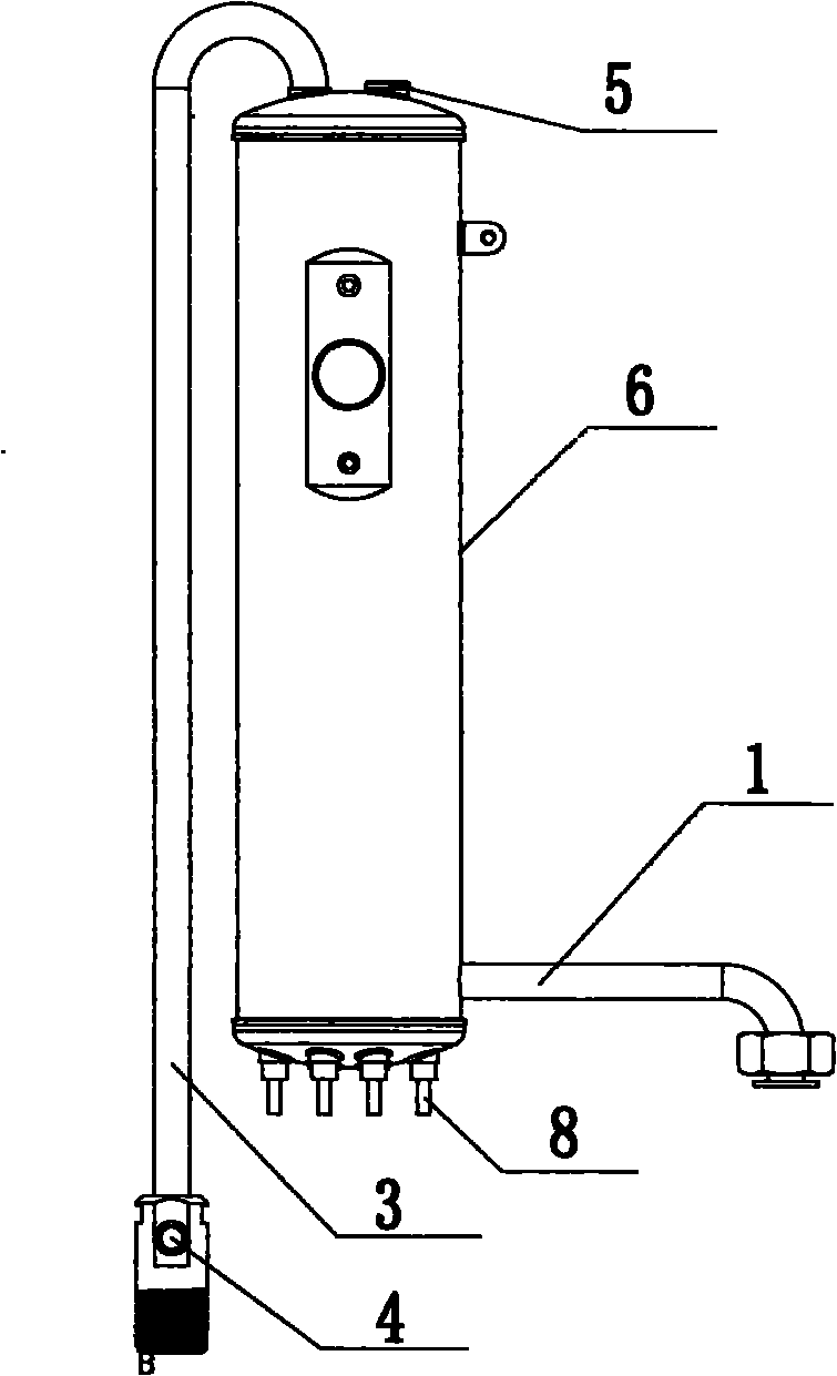 Red copper electric hot water heating device