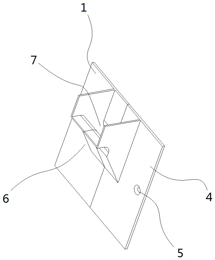 A wire groove wall-penetrating component